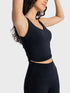 'Lola' Cropped Sport Tank - Celes Fashion